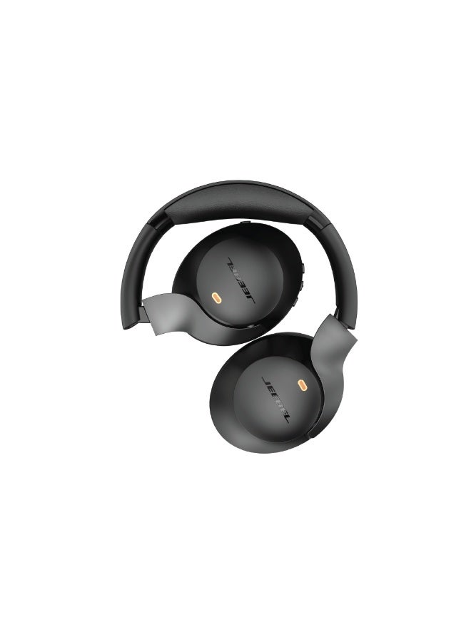 جيبيل سماعة جيبل ANCPRO اللاسلكية الذكية بعزل ضوضاء متقدم بصوت ستيريو عميق بلوتوث 6.0 وقت تشغيل 55 ساعة واتصال متعدد الاجهزة وثلاثة اوضاع تشغيل لون اسود - Image 4